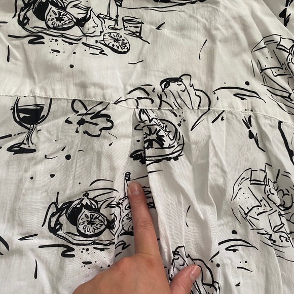 🍷💐 NEW Women's XL Wine Glass Dinner Party Blouse - Cocktails, Charcuterie - Picture 11 of 14